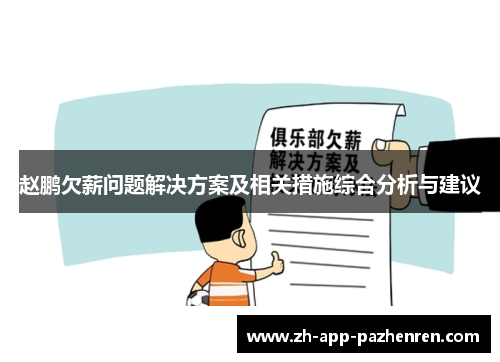赵鹏欠薪问题解决方案及相关措施综合分析与建议
