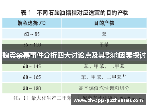 魏震禁赛事件分析四大讨论点及其影响因素探讨