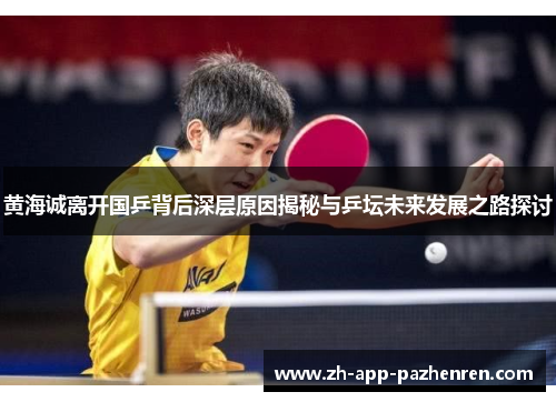 黄海诚离开国乒背后深层原因揭秘与乒坛未来发展之路探讨