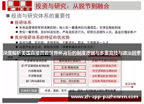 深度解析美国直接晋级世界杯背后的制度逻辑与多重竞技与政治因素 深度解析美国直接晋级世界杯背后的制度逻辑与多重竞技与政治因素